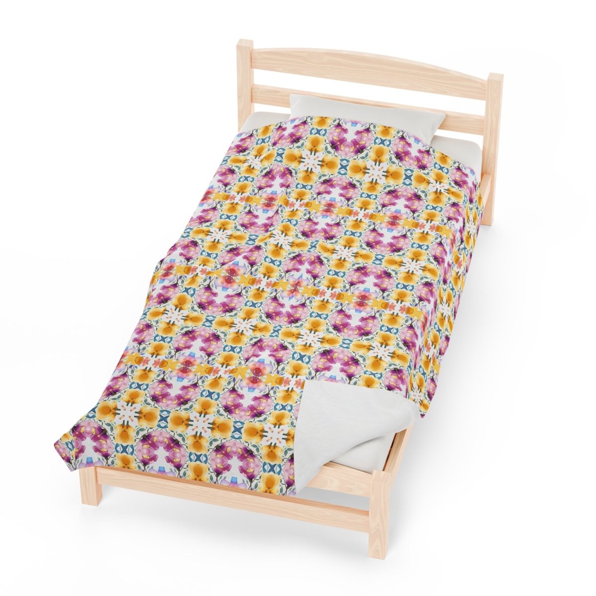 Aztec Floral Arch | Minky Throw Blanket - Minky Throw Blanket - Piccolo Fiore Prints