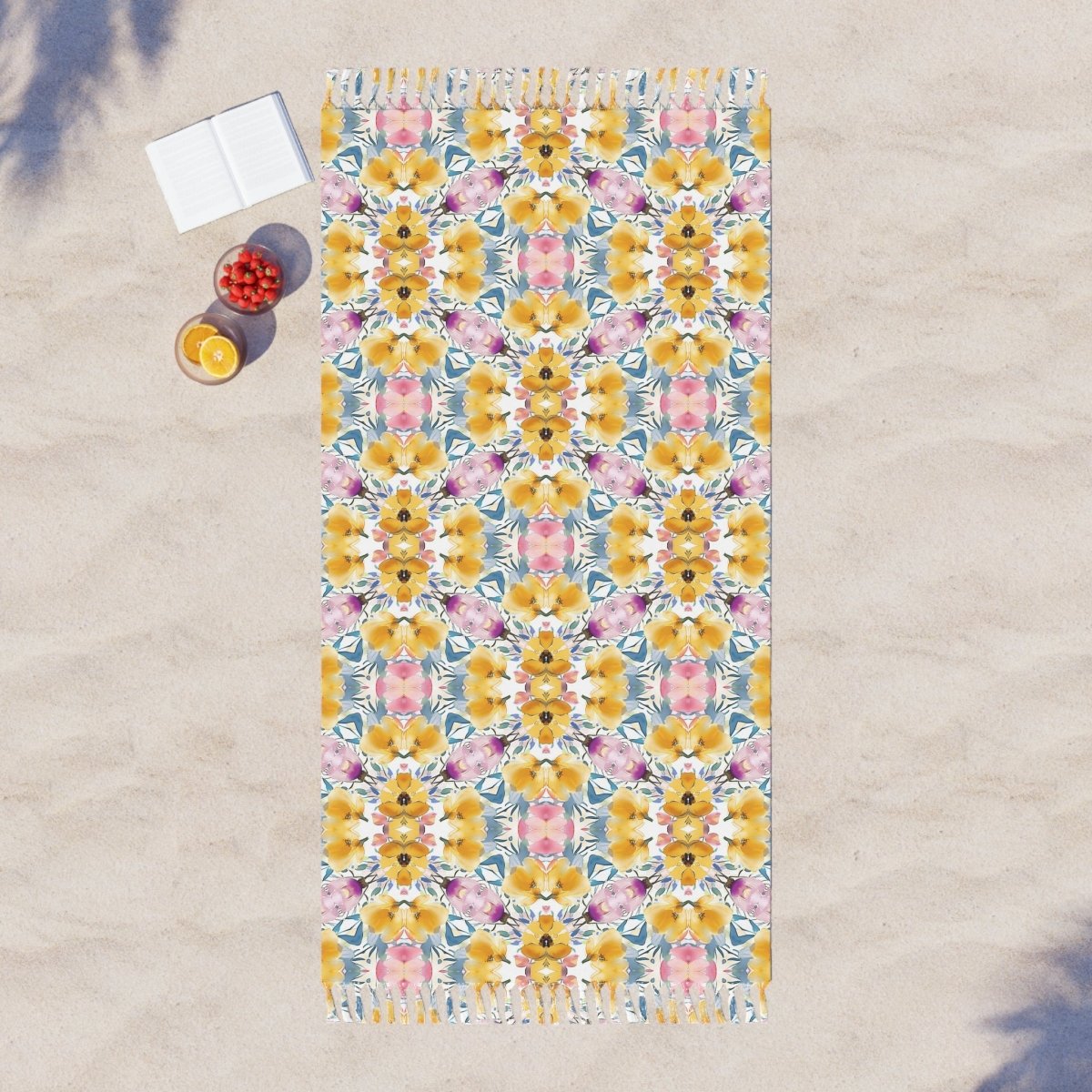 Aztec Floral Bow | Boho Beach Cloth - Boho Beach Cloth - Piccolo Fiore Prints