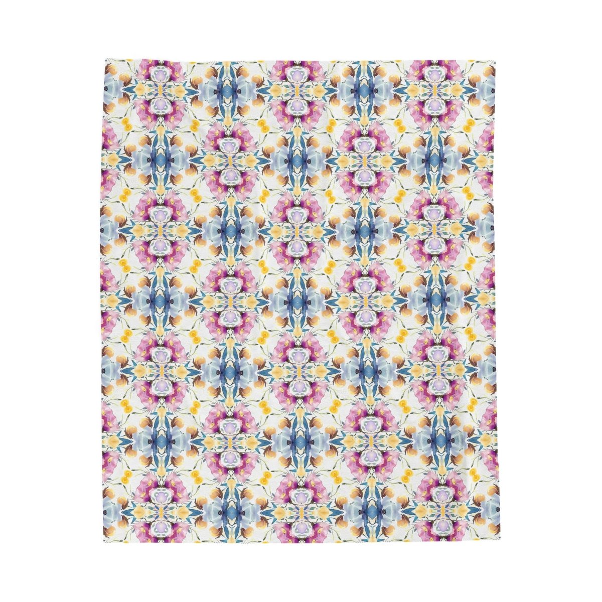 Aztec Floral Bow | Minky Throw Blanket - Minky Throw Blanket - Piccolo Fiore Prints