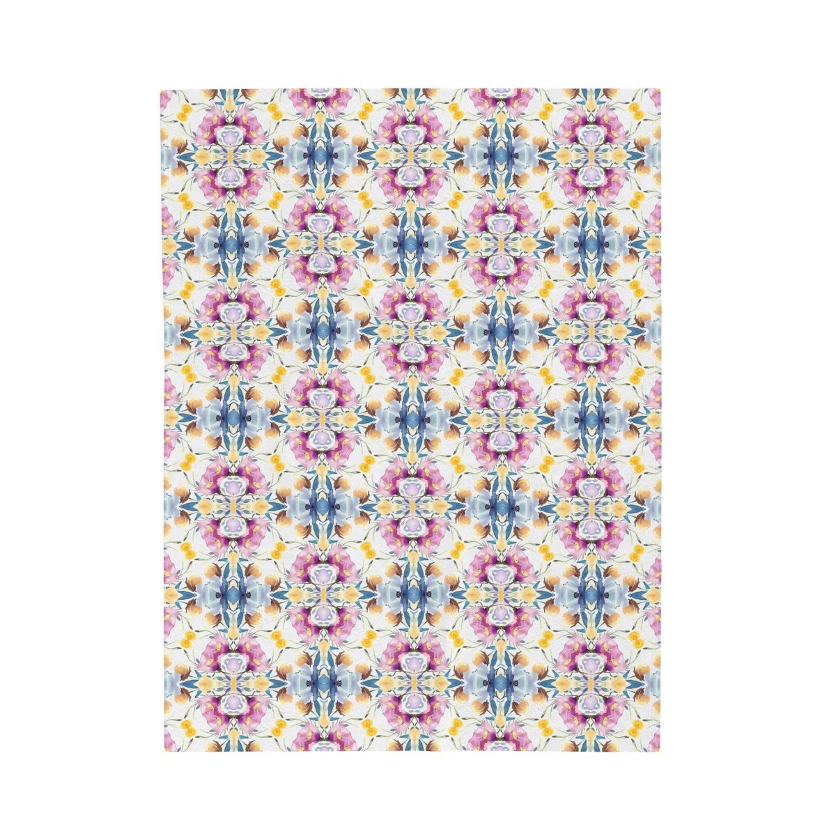 Aztec Floral Bow | Minky Throw Blanket - Minky Throw Blanket - Piccolo Fiore Prints