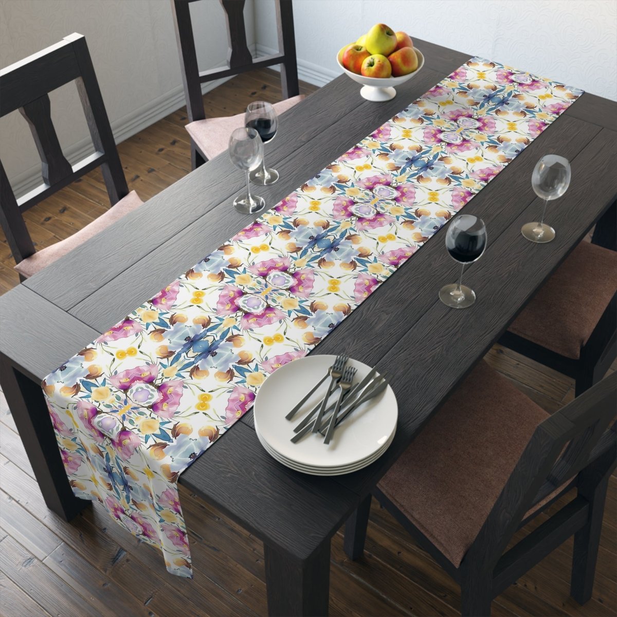 Aztec Floral Bow | Table Runner - Table Runner - Piccolo Fiore Prints