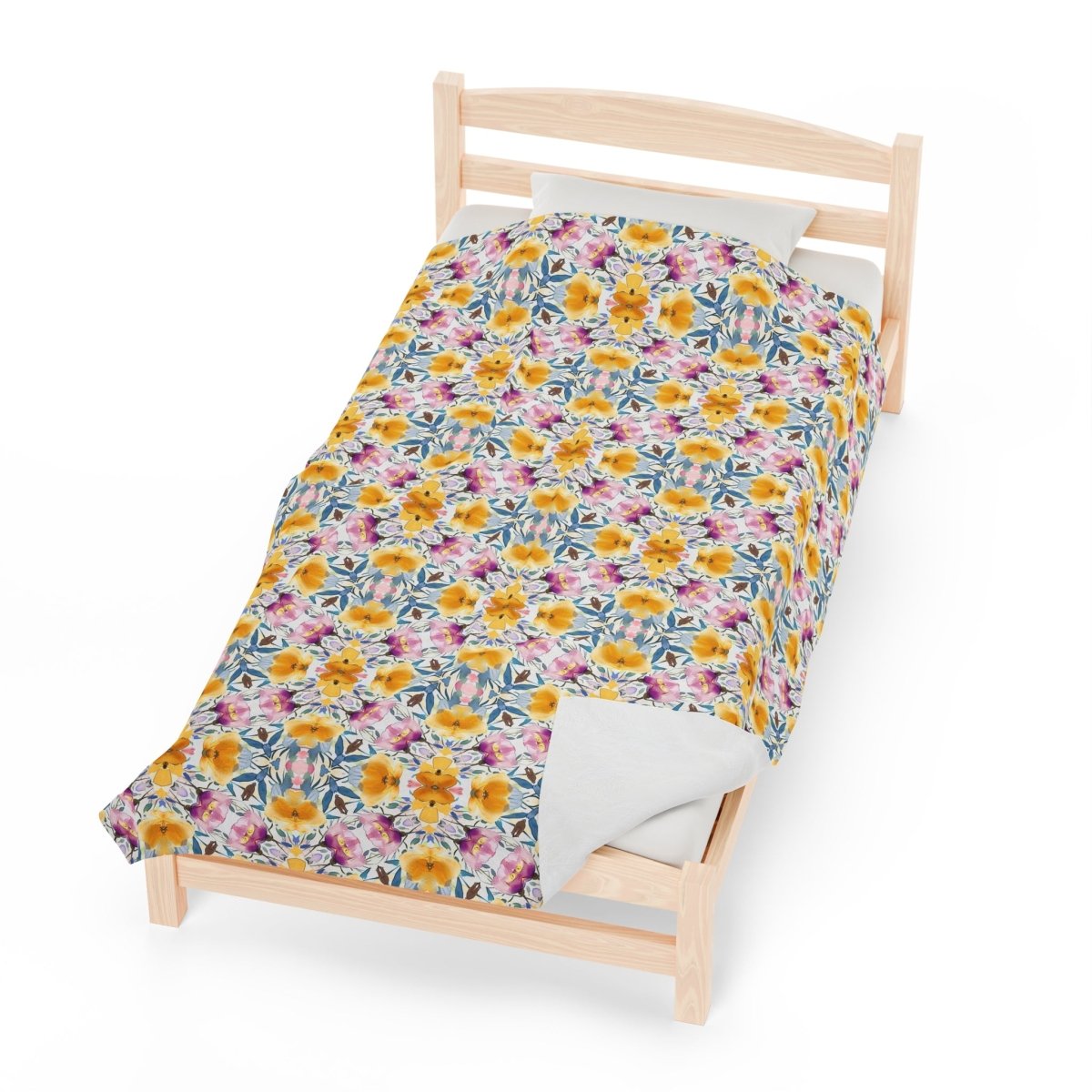Aztec Floral Damask | Minky Throw Blanket - Minky Throw Blanket - Piccolo Fiore Prints