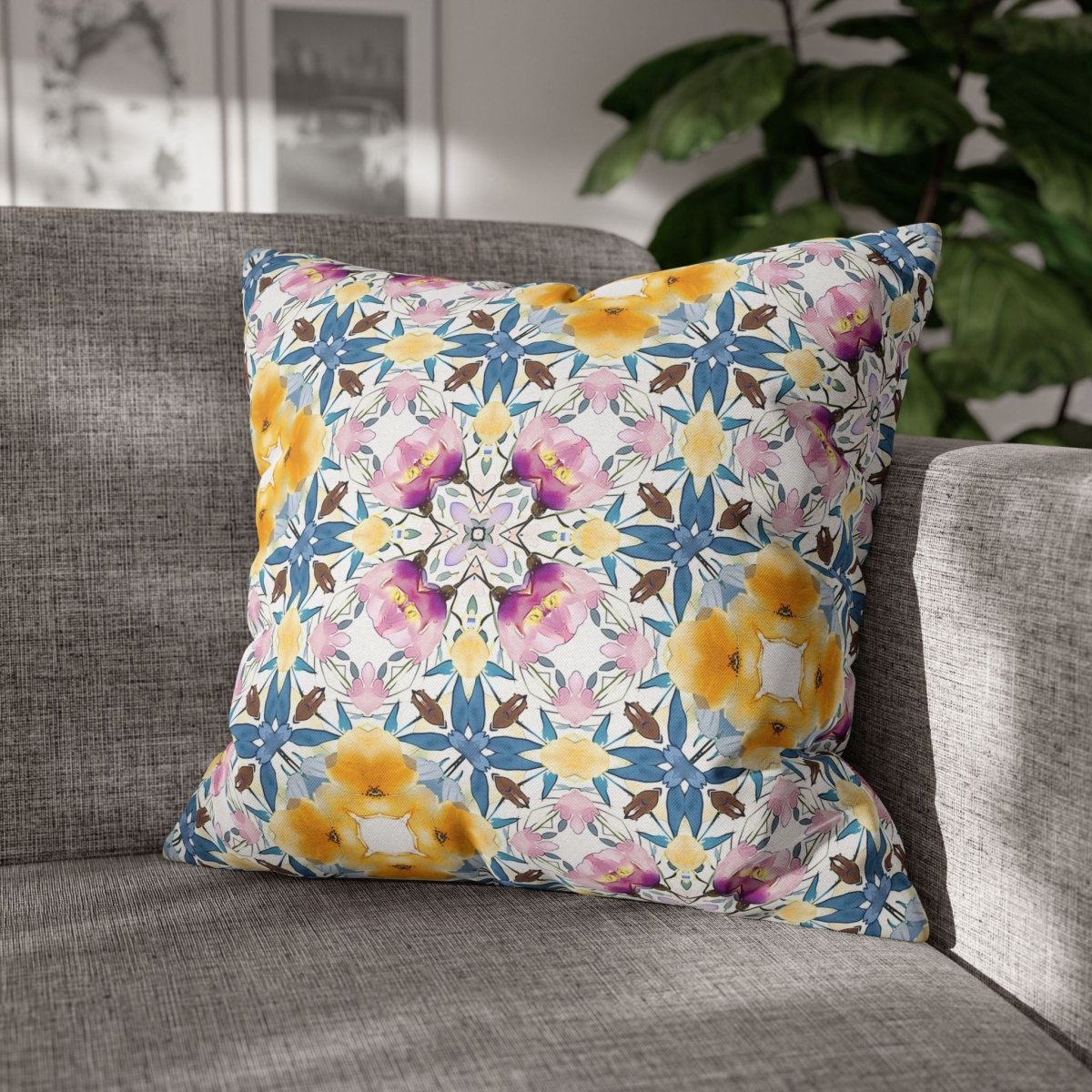 Aztec Retro Check | Throw Pillow - Throw Pillow - Piccolo Fiore Prints