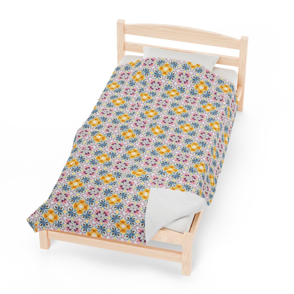 Aztec Retro Tile | Minky Throw Blanket - Minky Throw Blanket - Piccolo Fiore Prints