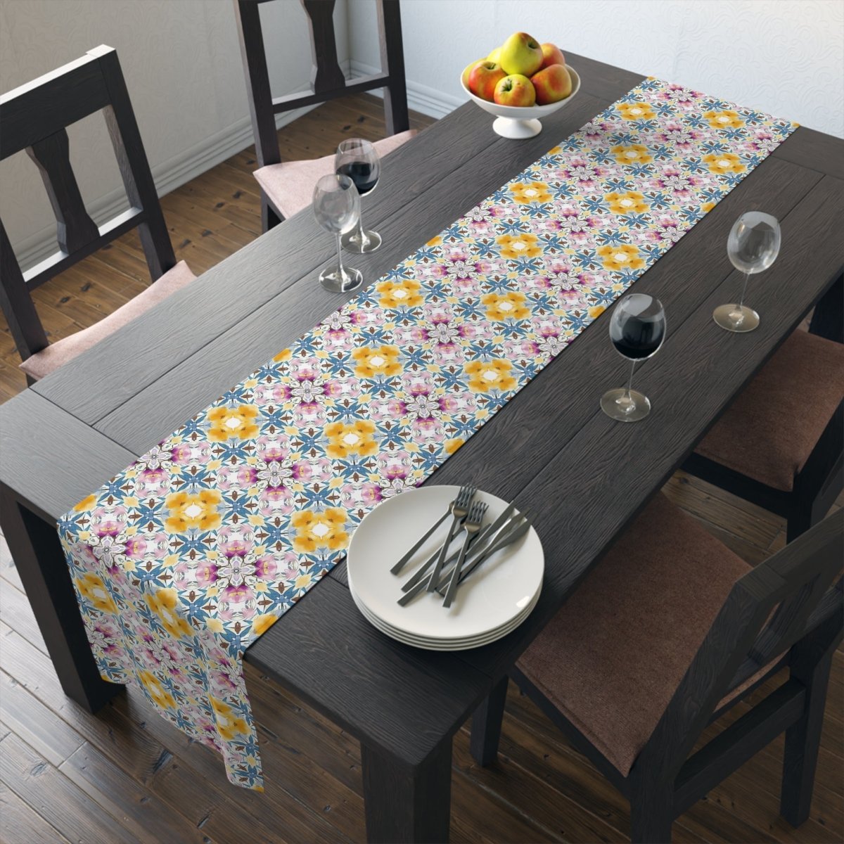 Aztec Retro Tile | Table Runner - Table Runner - Piccolo Fiore Prints