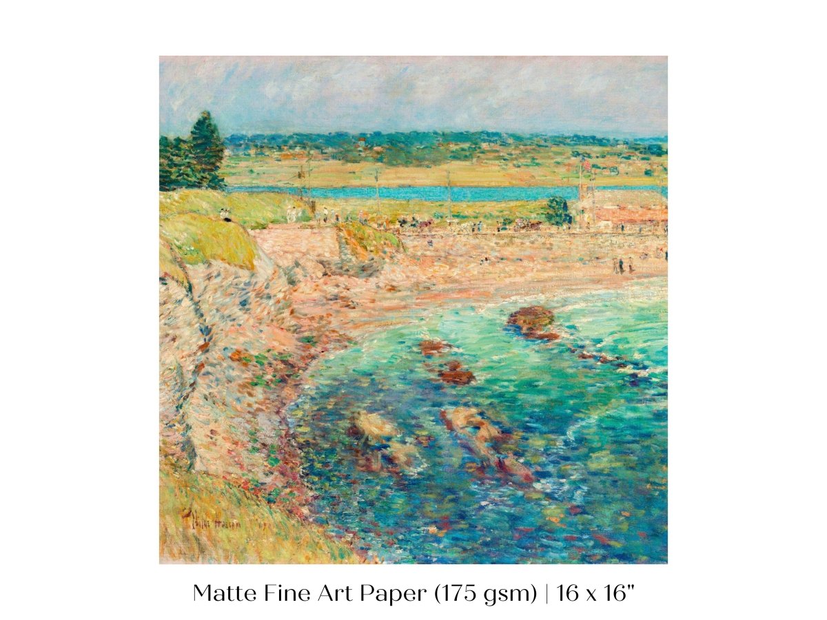 Bailey's Beach | P356 - Single Square Art Prints - Piccolo Fiore Prints
