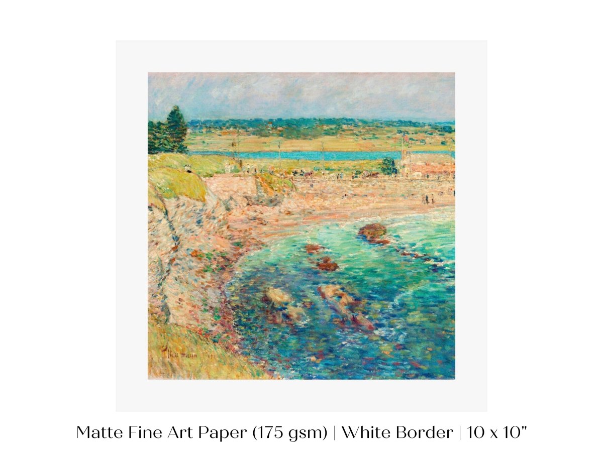 Bailey's Beach | P356 - Single Square Art Prints - Piccolo Fiore Prints