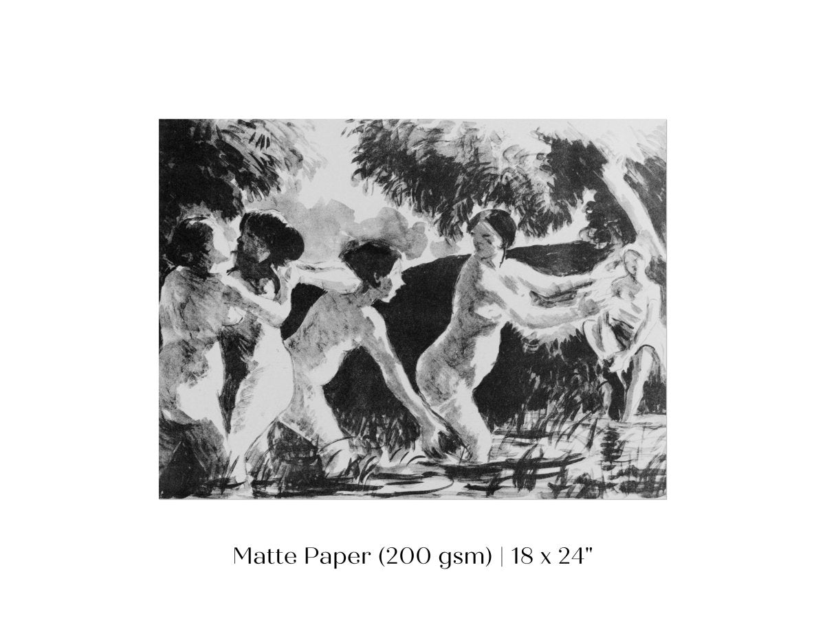 Bathing | P446 - Single Art Prints - Piccolo Fiore Prints