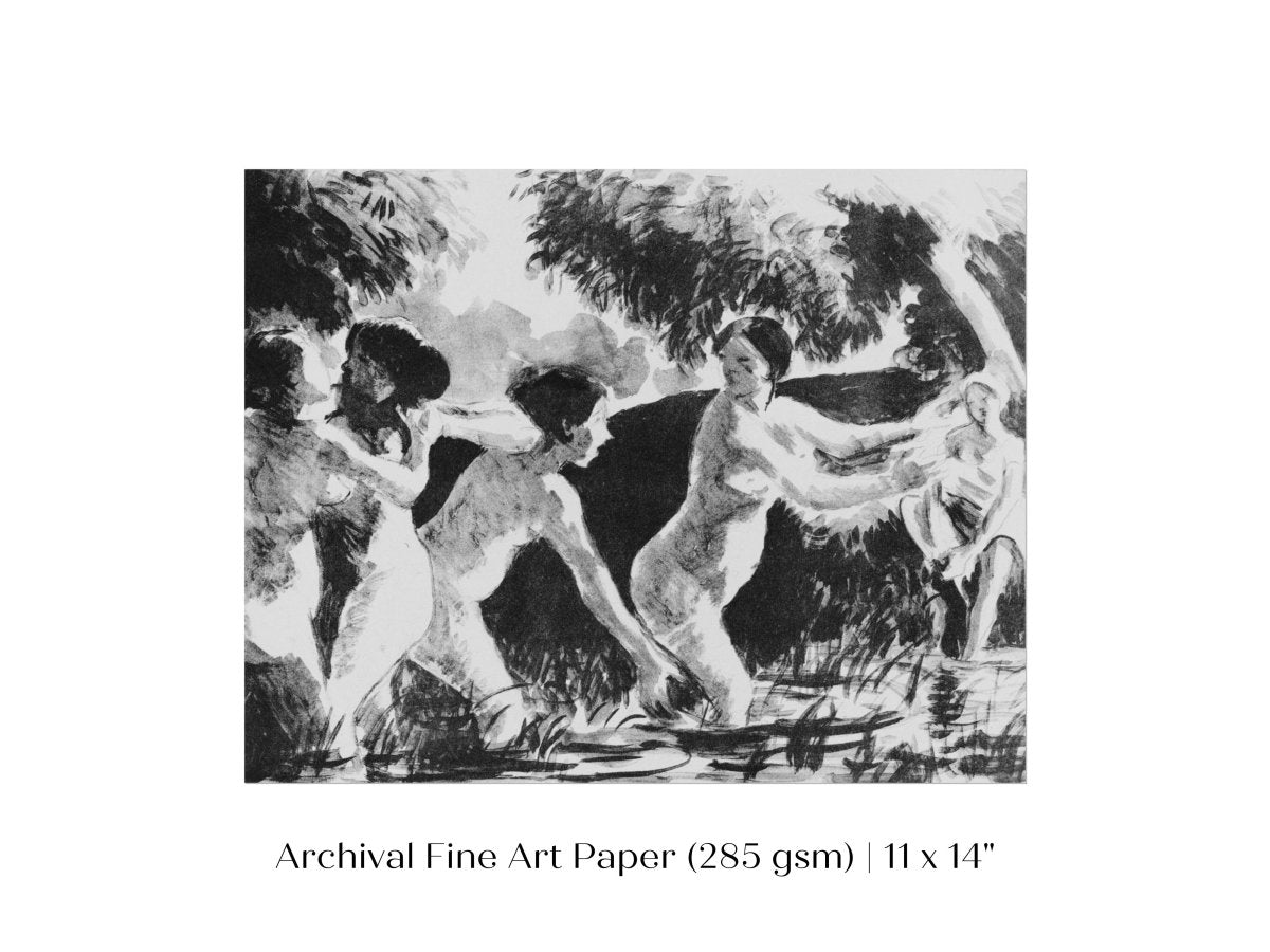 Bathing | P446 - Single Art Prints - Piccolo Fiore Prints