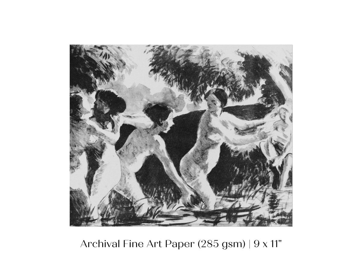 Bathing | P446 - Single Art Prints - Piccolo Fiore Prints
