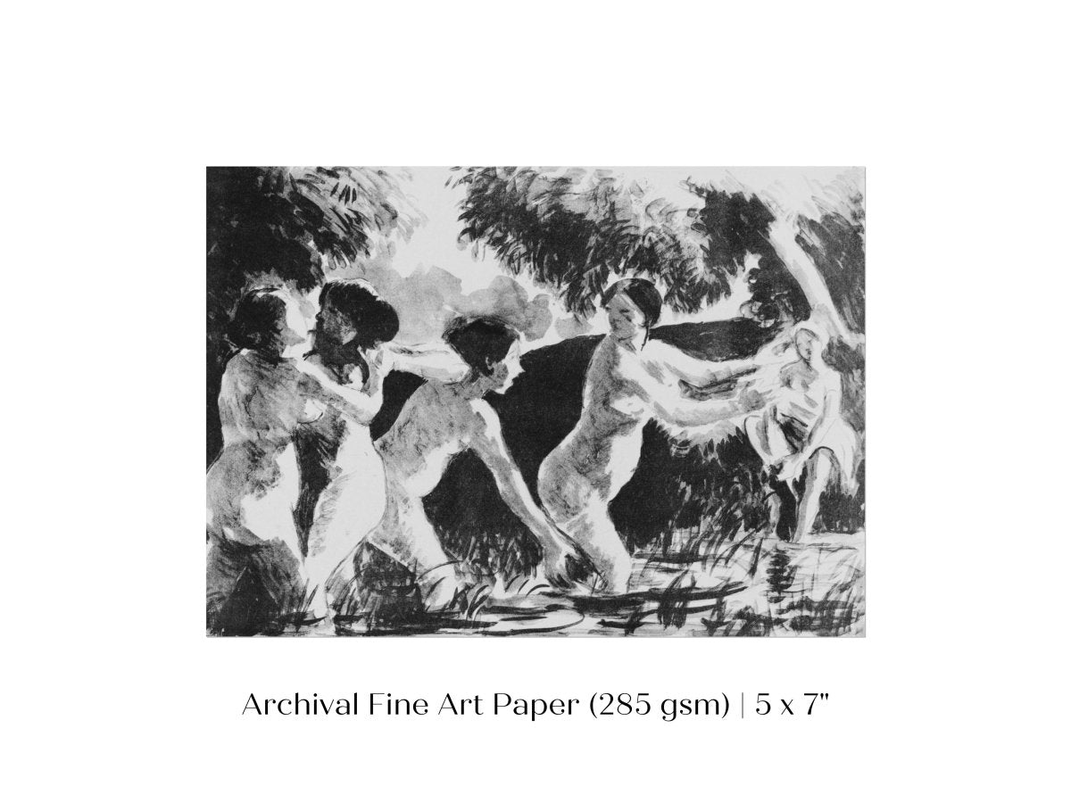 Bathing | P446 - Single Art Prints - Piccolo Fiore Prints