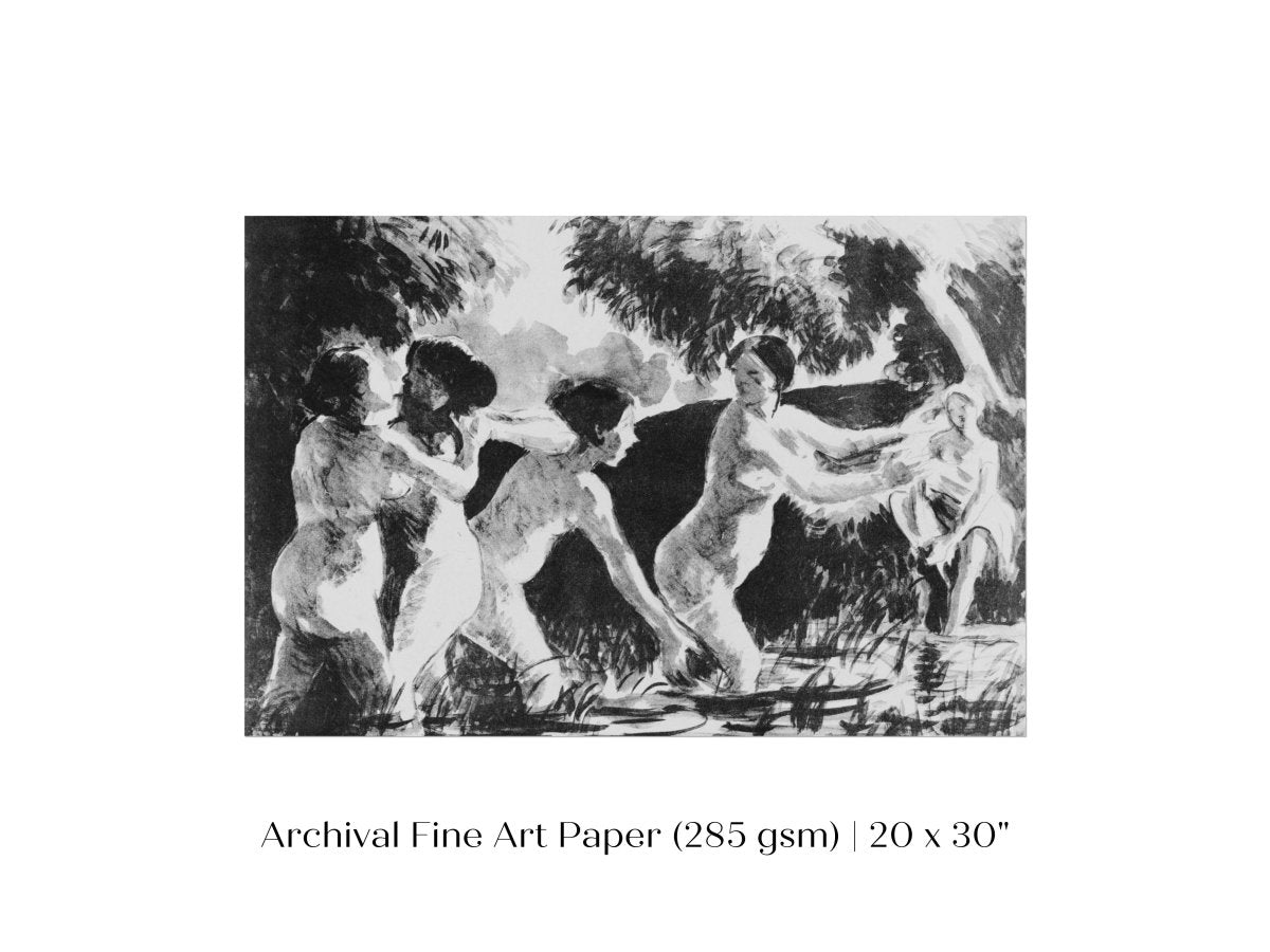 Bathing | P446 - Single Art Prints - Piccolo Fiore Prints