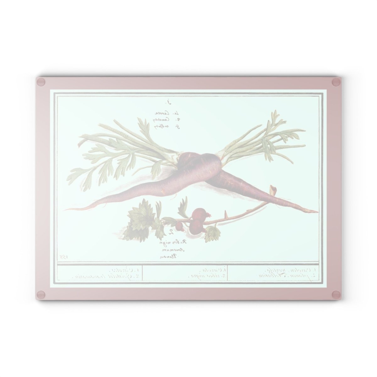 Beetroot | Glass Chopping Board - Glass Chopping Board - Piccolo Fiore Prints