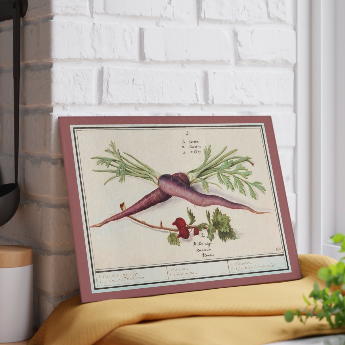 Beetroot | Glass Chopping Board - Glass Chopping Board - Piccolo Fiore Prints