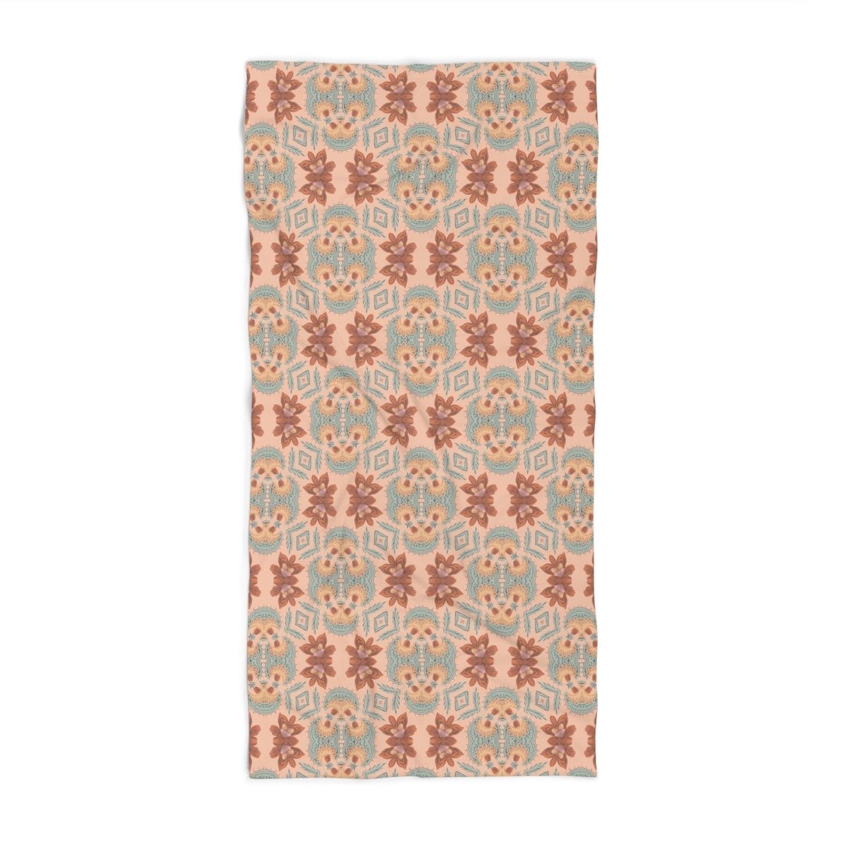 Bella Bouquet Floral Damask in Plaster Pink | Bath Towel - Bath Towel - Piccolo Fiore Prints