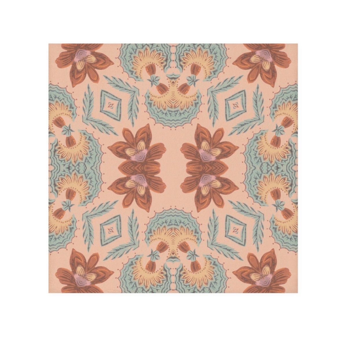 Bella Bouquet Floral Damask in Plaster Pink | Face Towel - Face Towel - Piccolo Fiore Prints