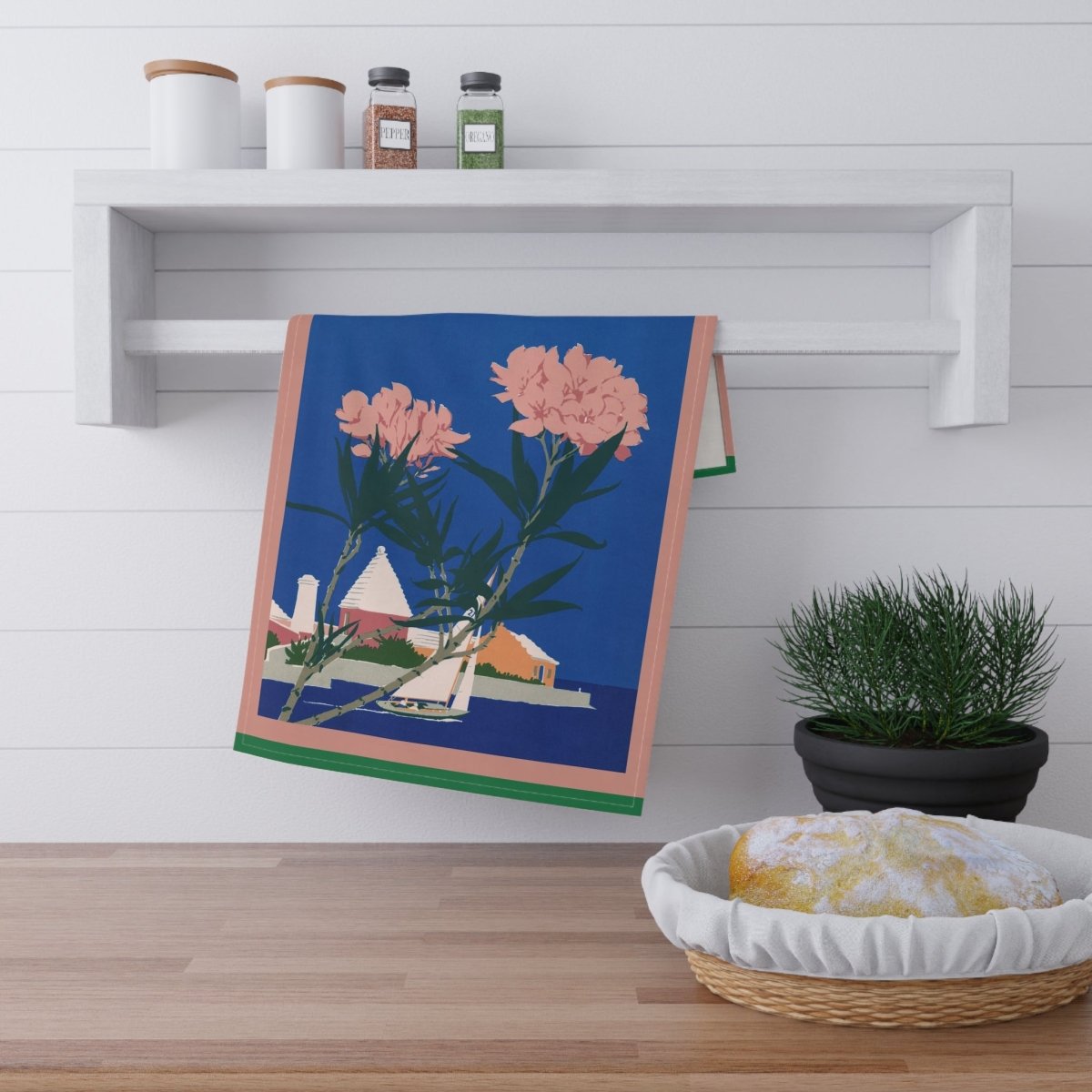 Bermuda Sailboat | Tea Towel - Tea Towel - Piccolo Fiore Prints