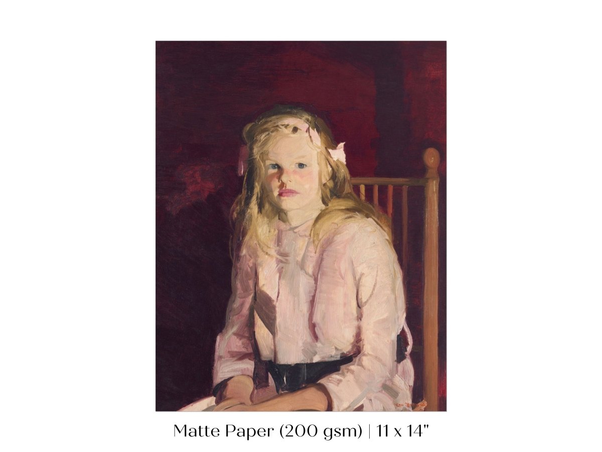 Blonde Haired Girl | P324 - Single Art Prints - Piccolo Fiore Prints