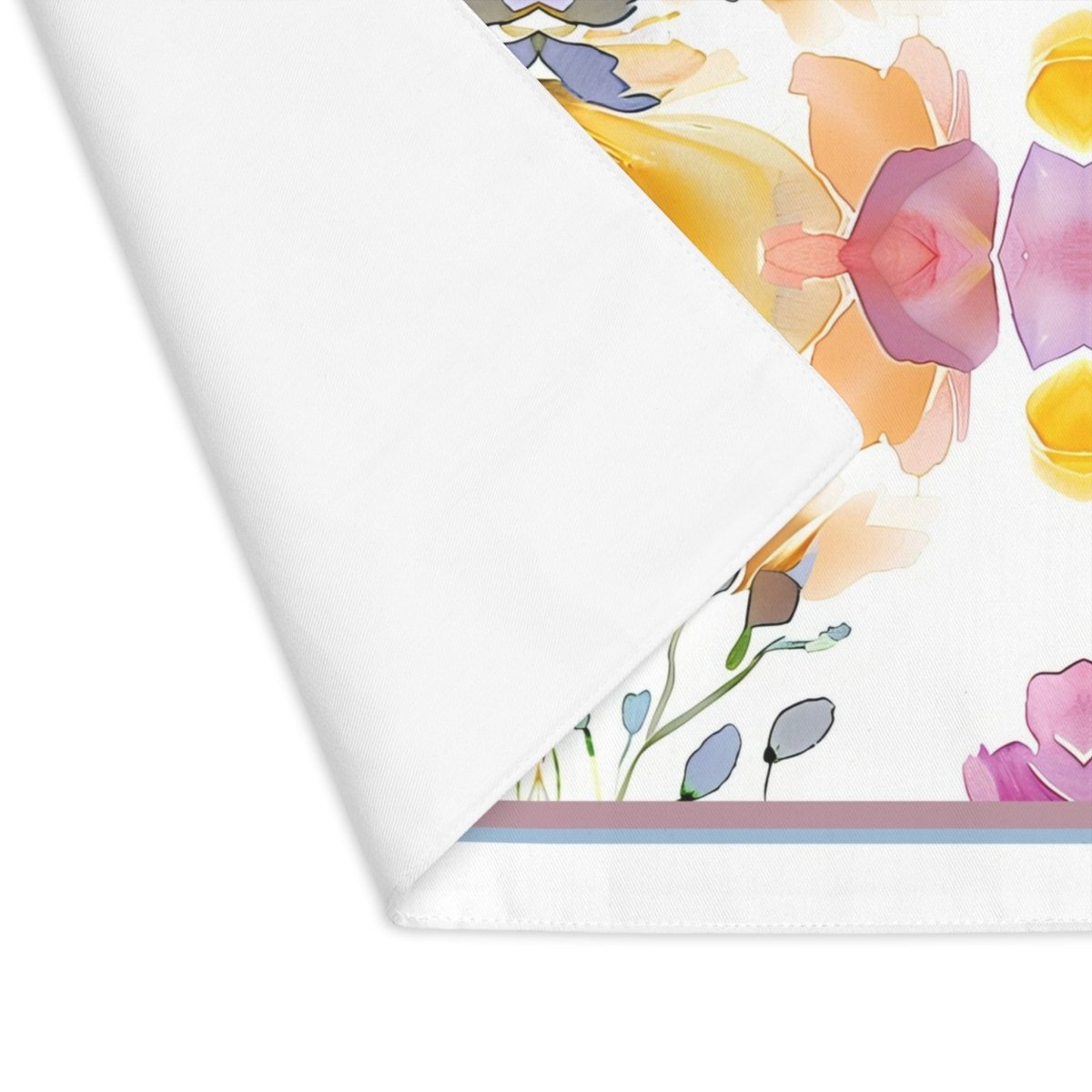 Blooming White | Placemat - Cotton Twill Placemat - Piccolo Fiore Prints