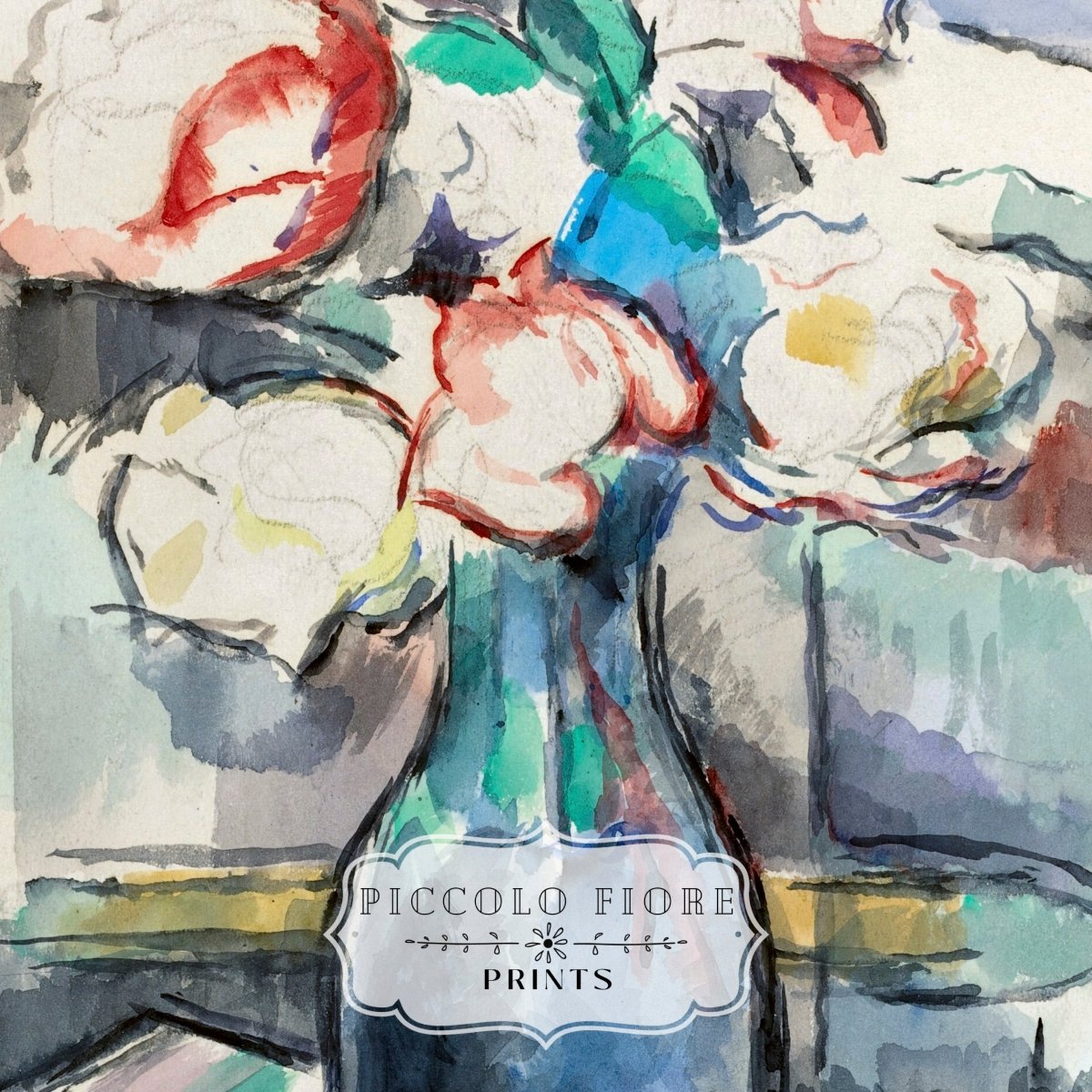 Blue and Cream | Gallery Wall Set | 5 Prints | S10 - 1.1 - Gallery Wall Set - Piccolo Fiore Prints