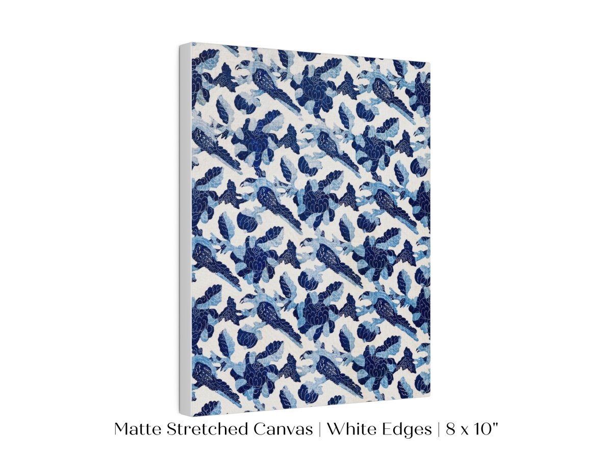 Blue Bird and Flower Quilt Print | P157 - Single Art Prints - Piccolo Fiore Prints