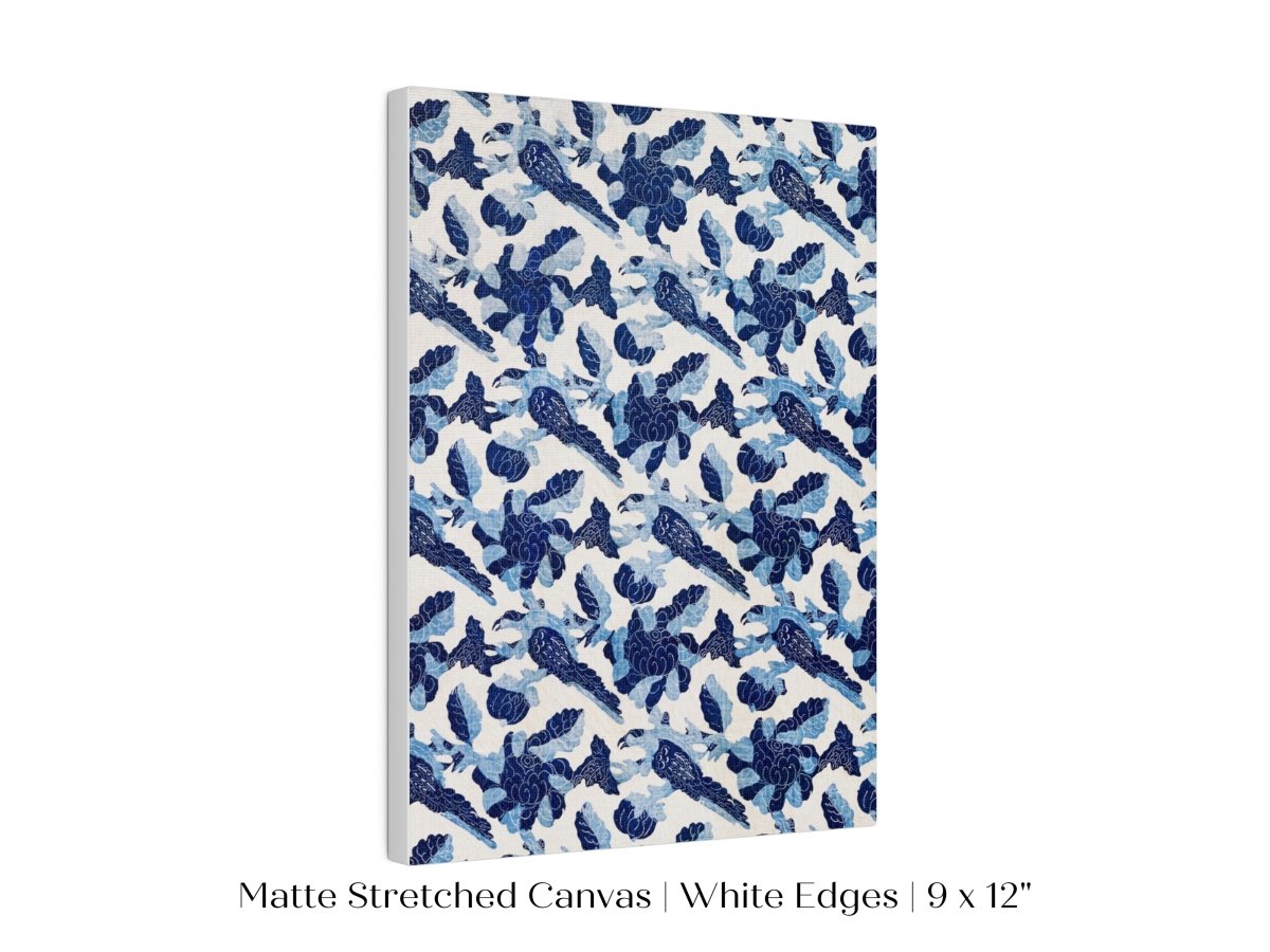 Blue Bird and Flower Quilt Print | P157 - Single Art Prints - Piccolo Fiore Prints