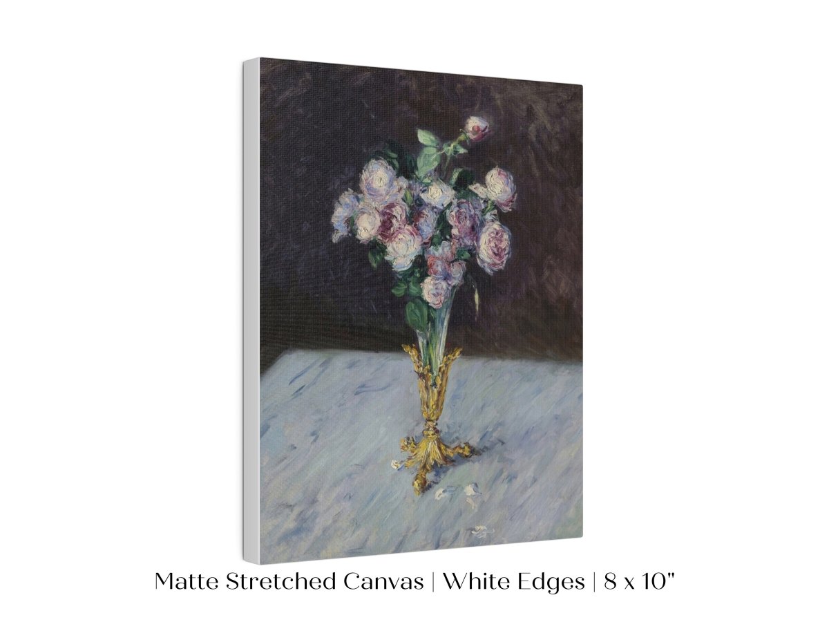 Bouquet of Roses in Crystal Vase | P559 - Single Art Prints - Piccolo Fiore Prints