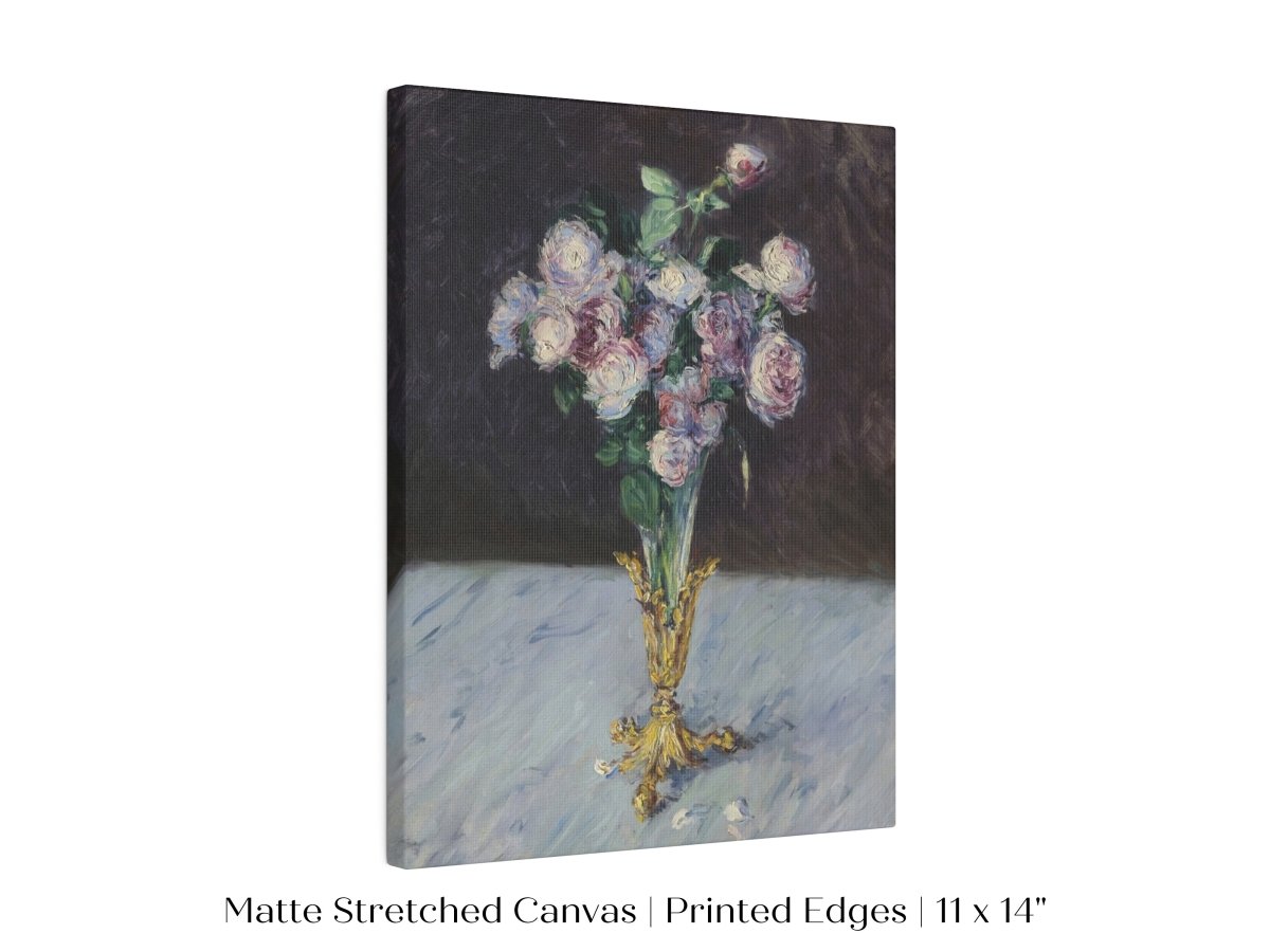 Bouquet of Roses in Crystal Vase | P559 - Single Art Prints - Piccolo Fiore Prints