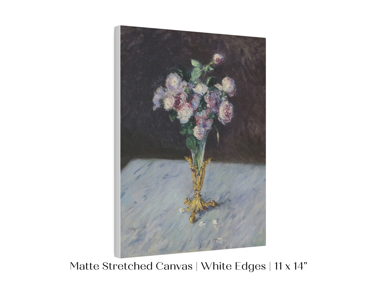 Bouquet of Roses in Crystal Vase | P559 - Single Art Prints - Piccolo Fiore Prints