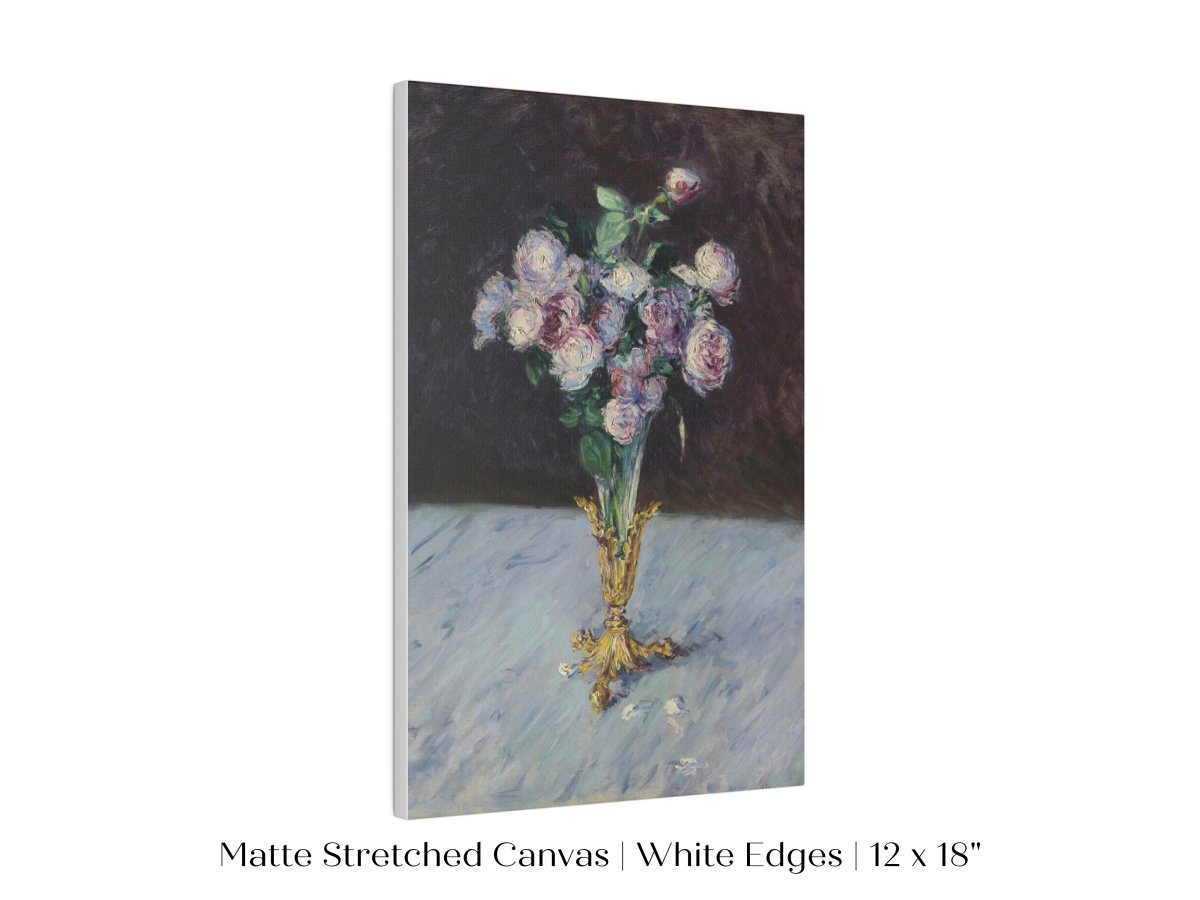 Bouquet of Roses in Crystal Vase | P559 - Single Art Prints - Piccolo Fiore Prints