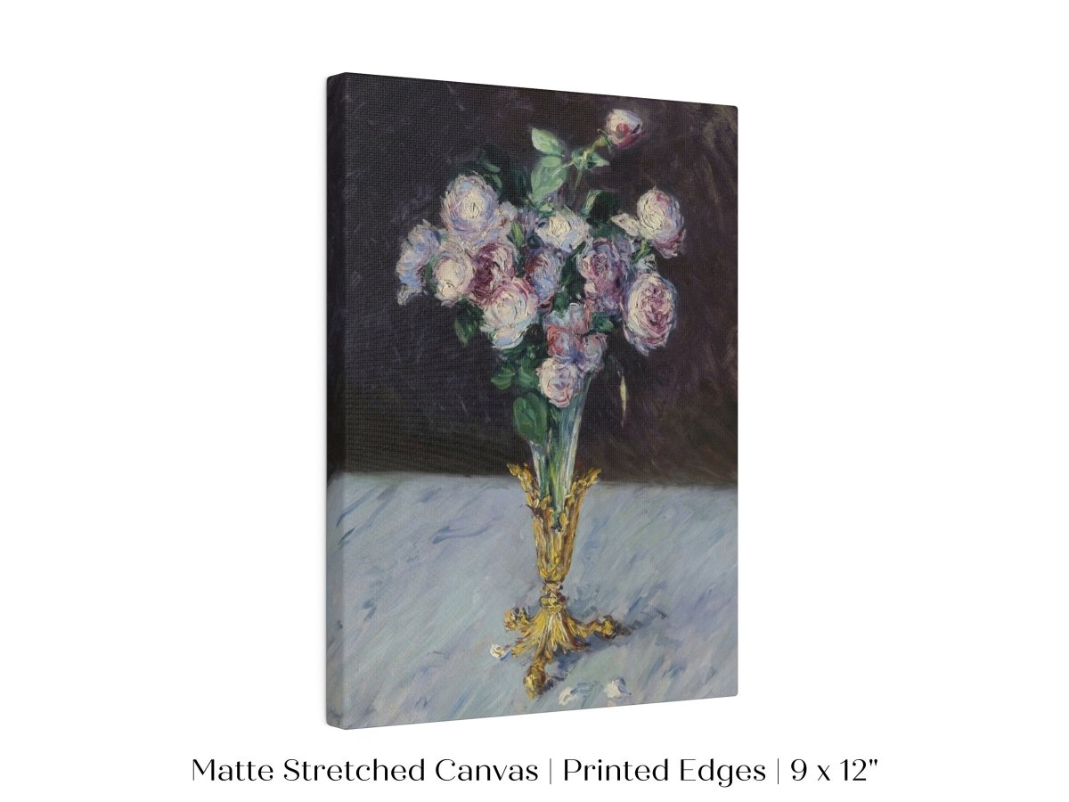Bouquet of Roses in Crystal Vase | P559 - Single Art Prints - Piccolo Fiore Prints