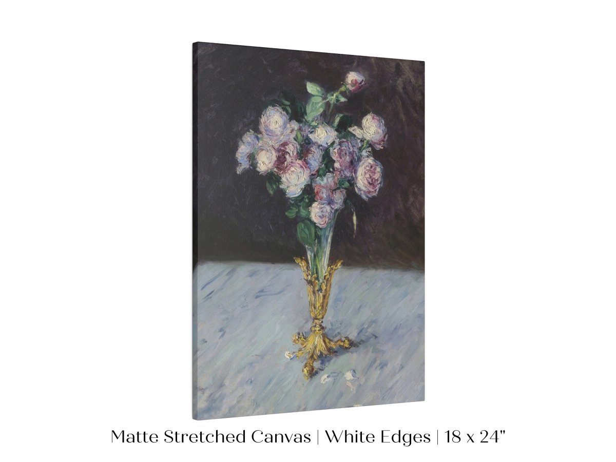 Bouquet of Roses in Crystal Vase | P559 - Single Art Prints - Piccolo Fiore Prints