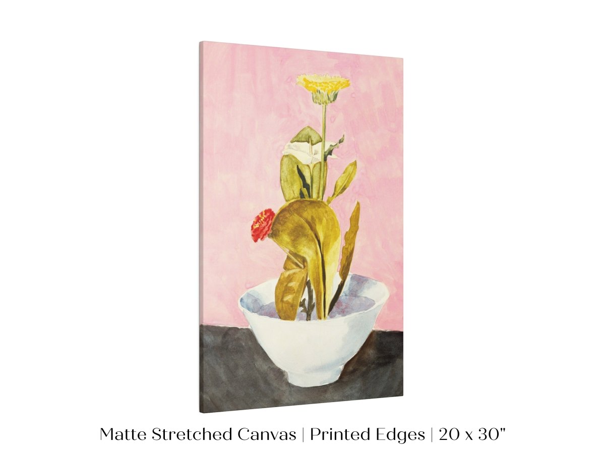 Bowl of Flowers | P133 - Single Art Prints - Piccolo Fiore Prints