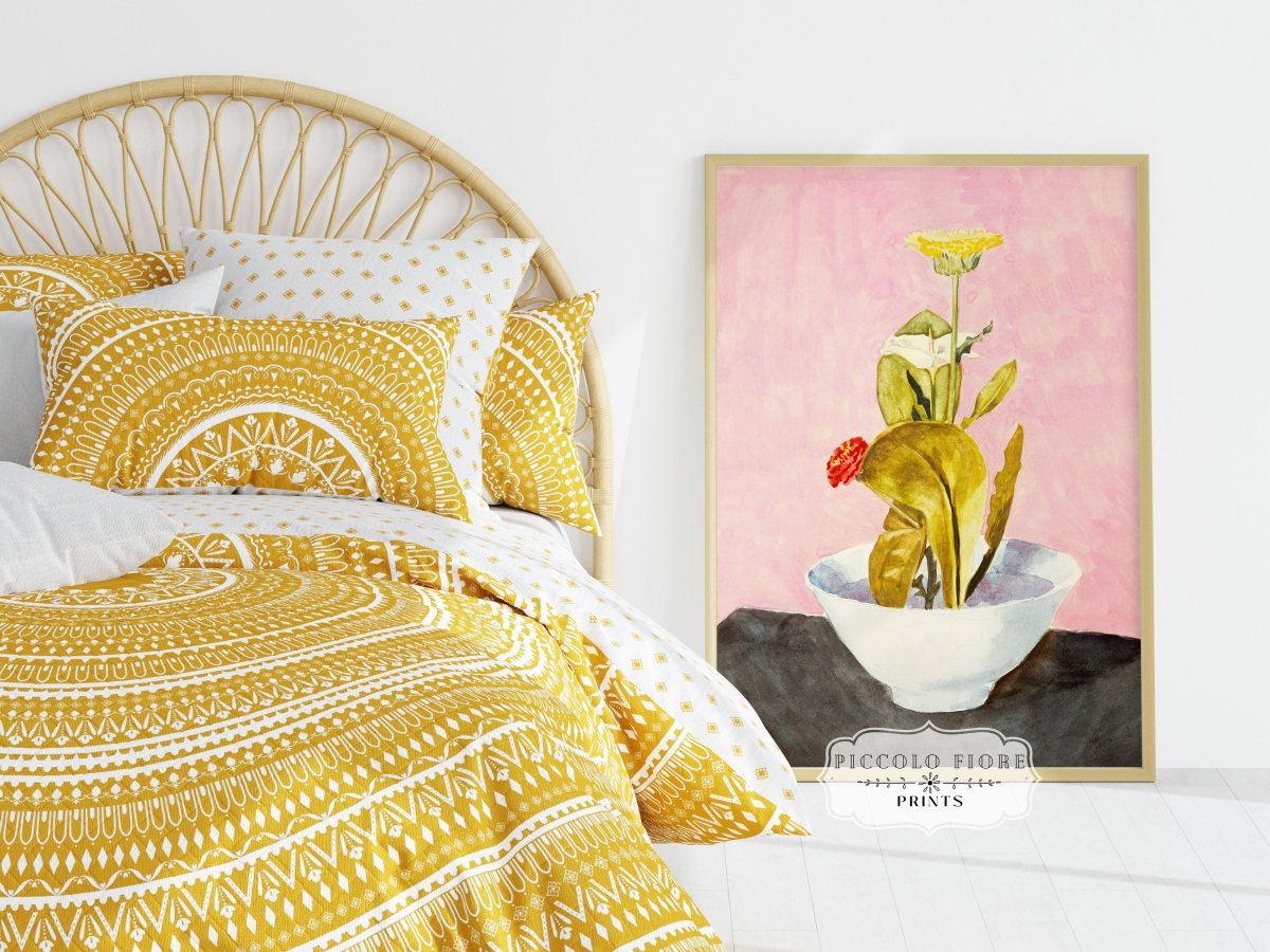 Bowl of Flowers | P133 - Single Art Prints - Piccolo Fiore Prints