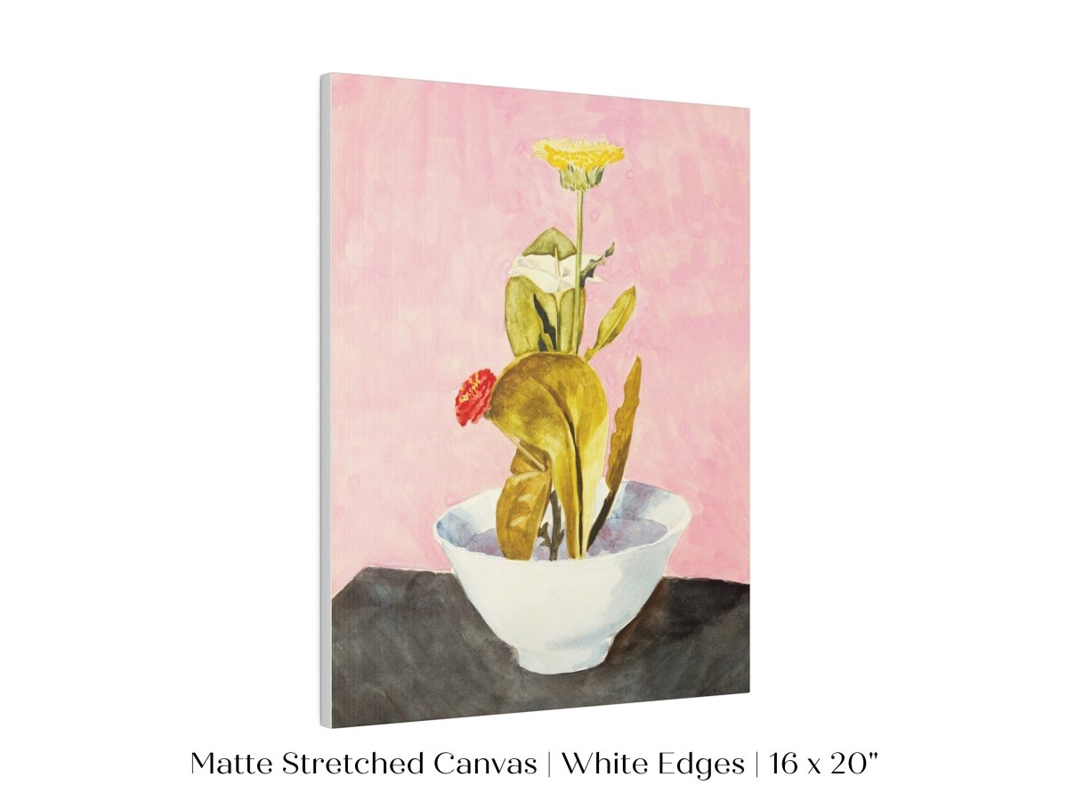 Bowl of Flowers | P133 - Single Art Prints - Piccolo Fiore Prints