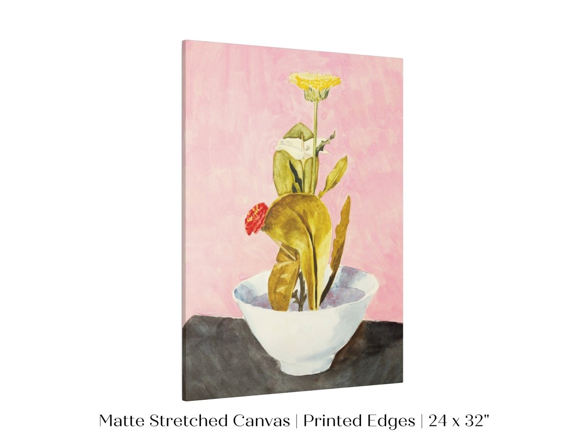 Bowl of Flowers | P133 - Single Art Prints - Piccolo Fiore Prints
