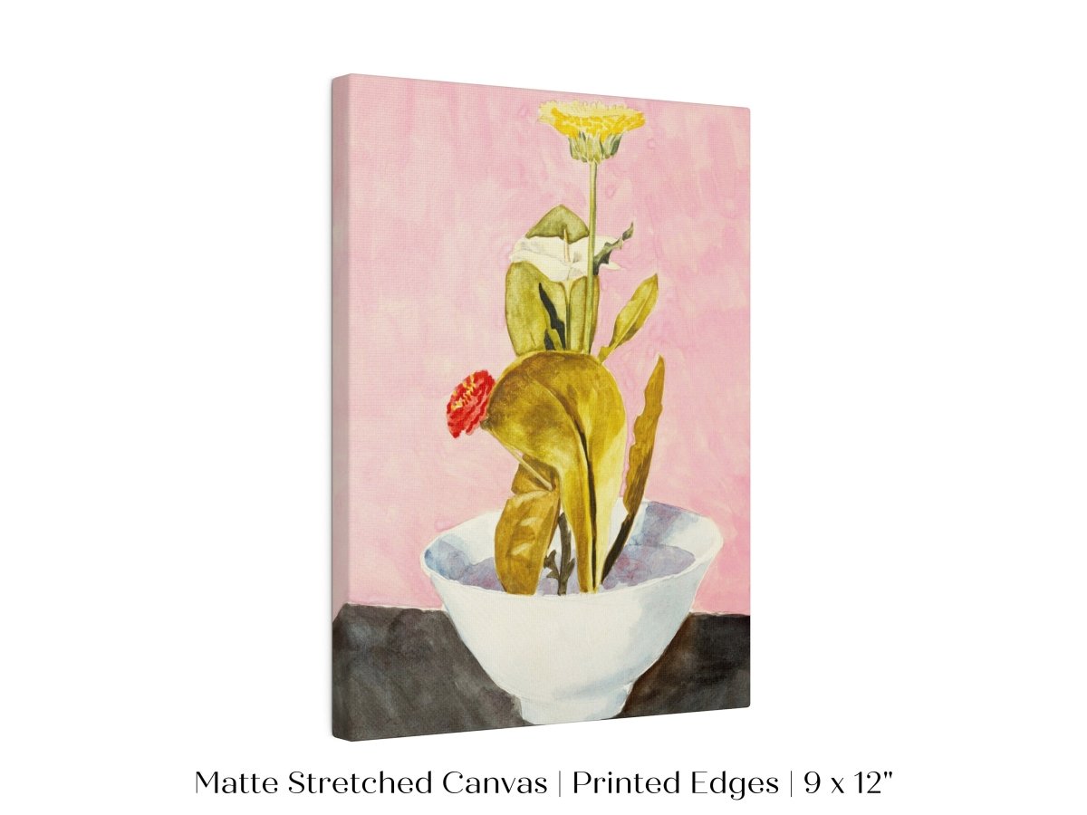 Bowl of Flowers | P133 - Single Art Prints - Piccolo Fiore Prints