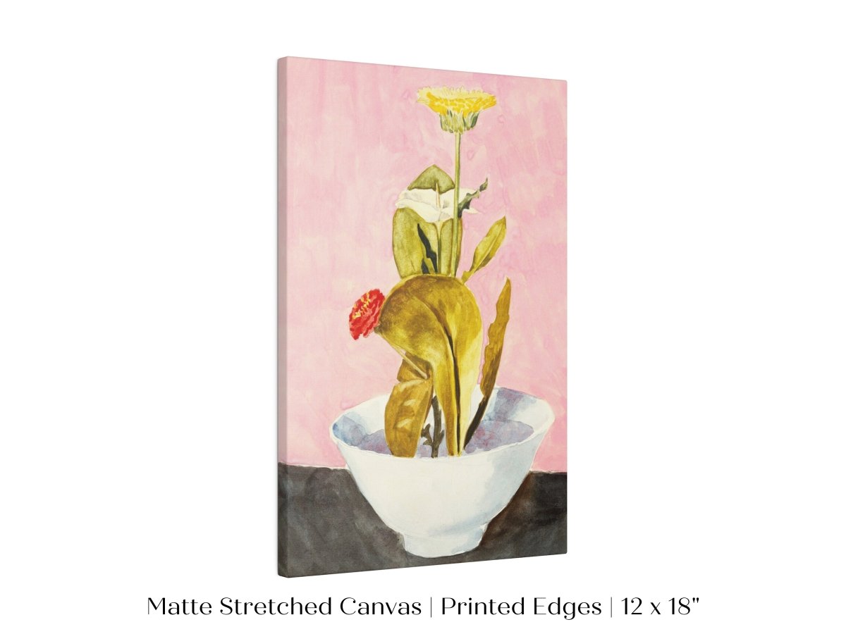 Bowl of Flowers | P133 - Single Art Prints - Piccolo Fiore Prints