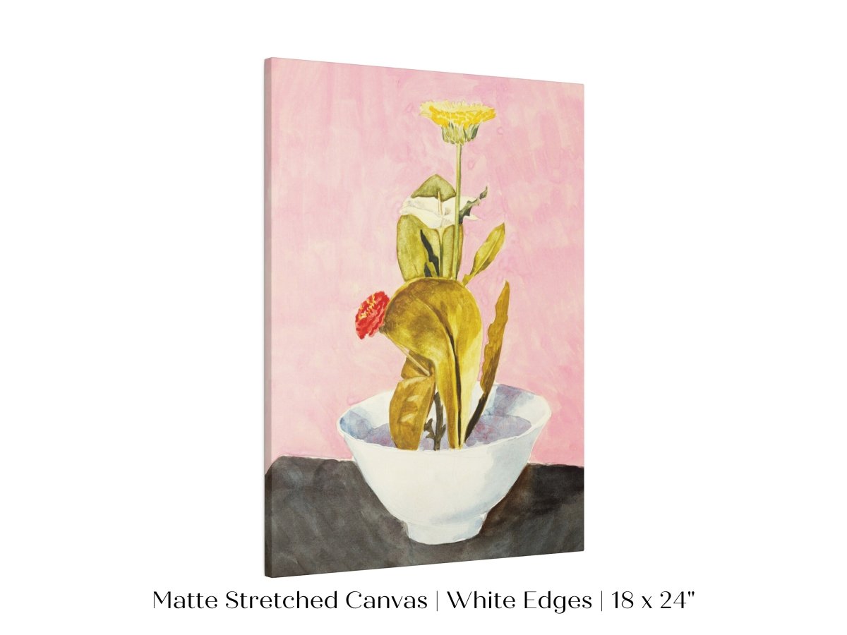 Bowl of Flowers | P133 - Single Art Prints - Piccolo Fiore Prints