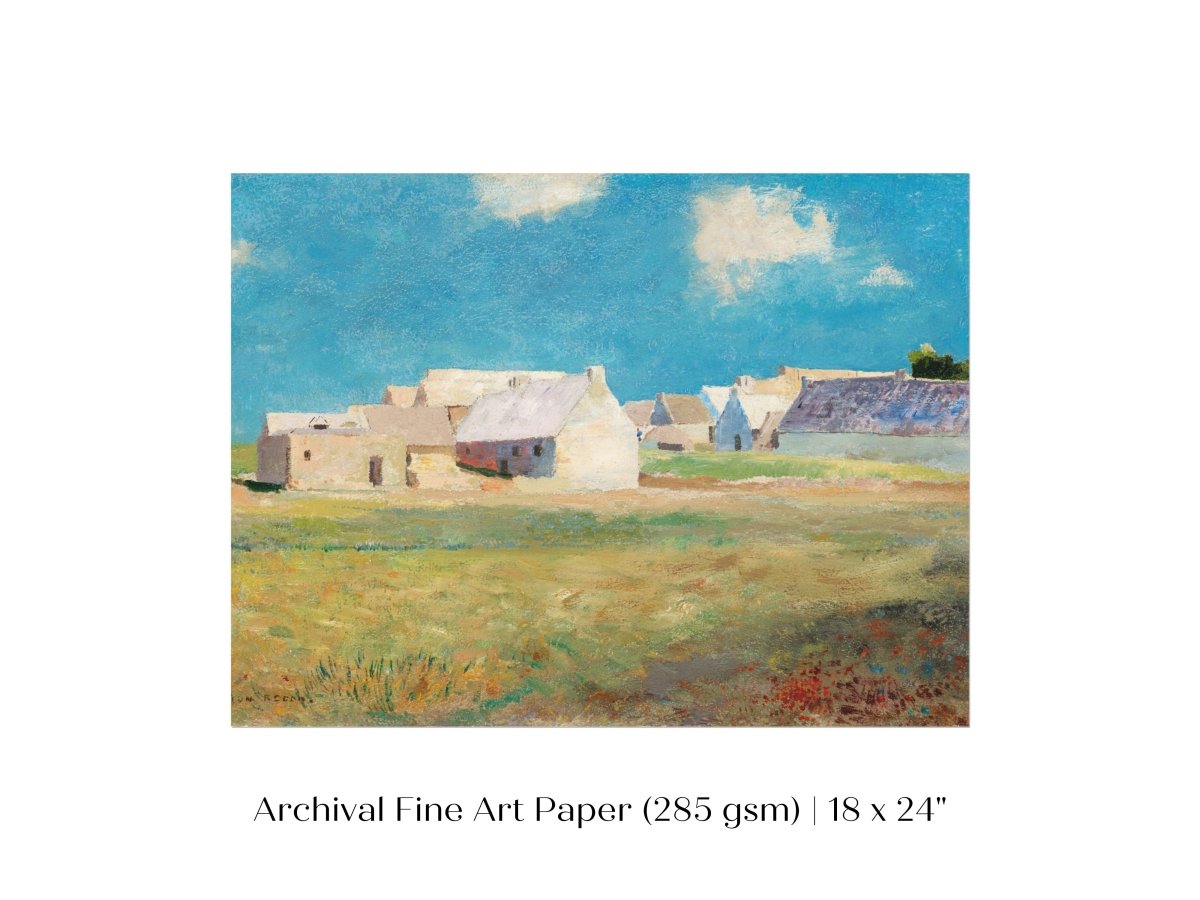 Breton Village | P29 - Single Art Prints - Piccolo Fiore Prints