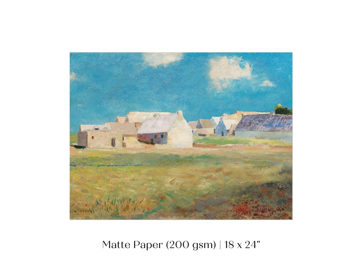 Breton Village | P29 - Single Art Prints - Piccolo Fiore Prints