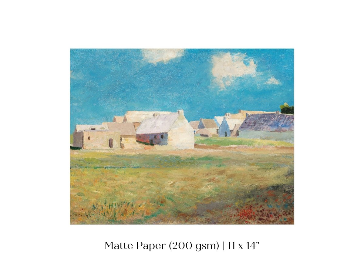 Breton Village | P29 - Single Art Prints - Piccolo Fiore Prints