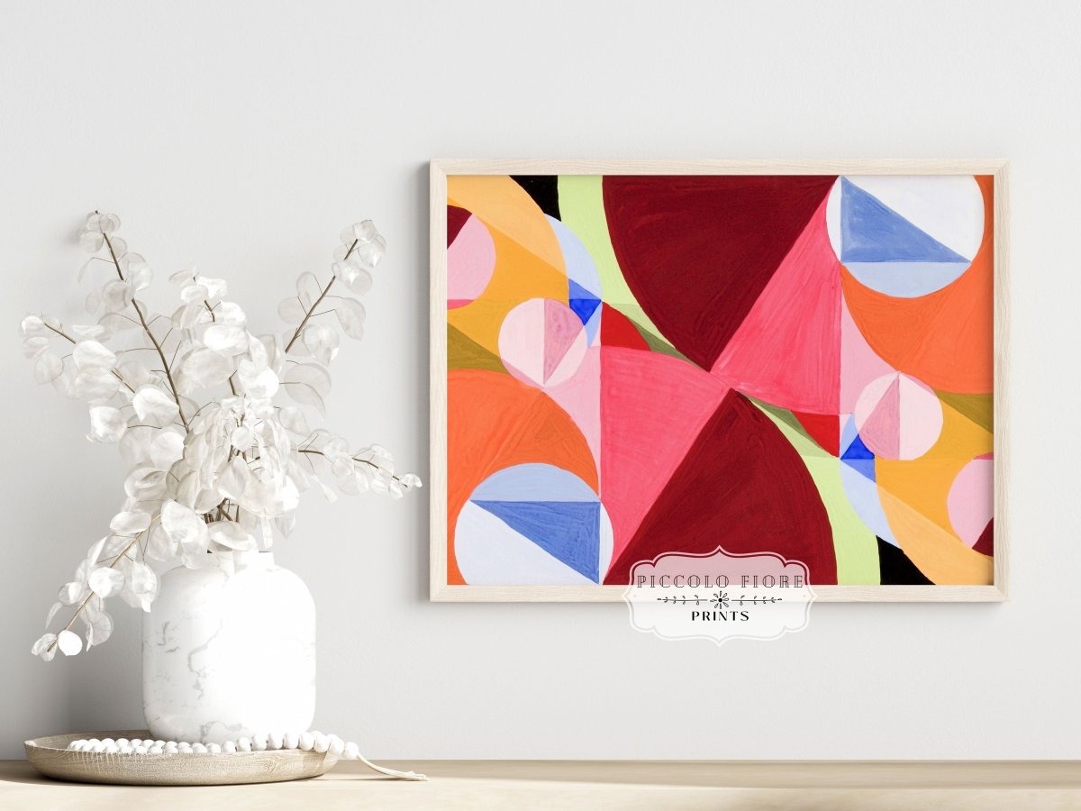 Burgundy Eclectic | Gallery Wall Set | 10 Prints | S10 - 7 - Gallery Wall Set - Piccolo Fiore Prints