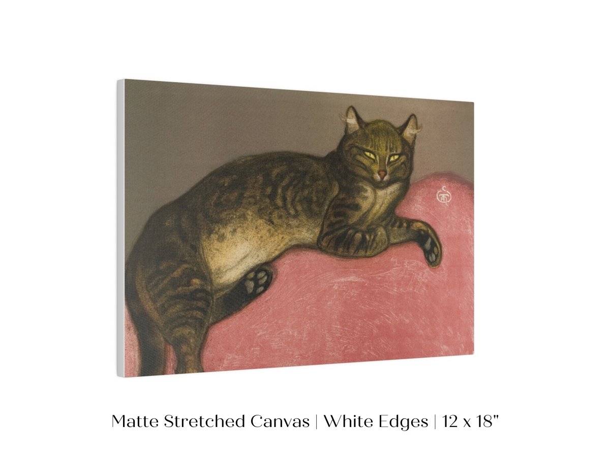 Cat on a Cushion | P330 - Single Art Prints - Piccolo Fiore Prints
