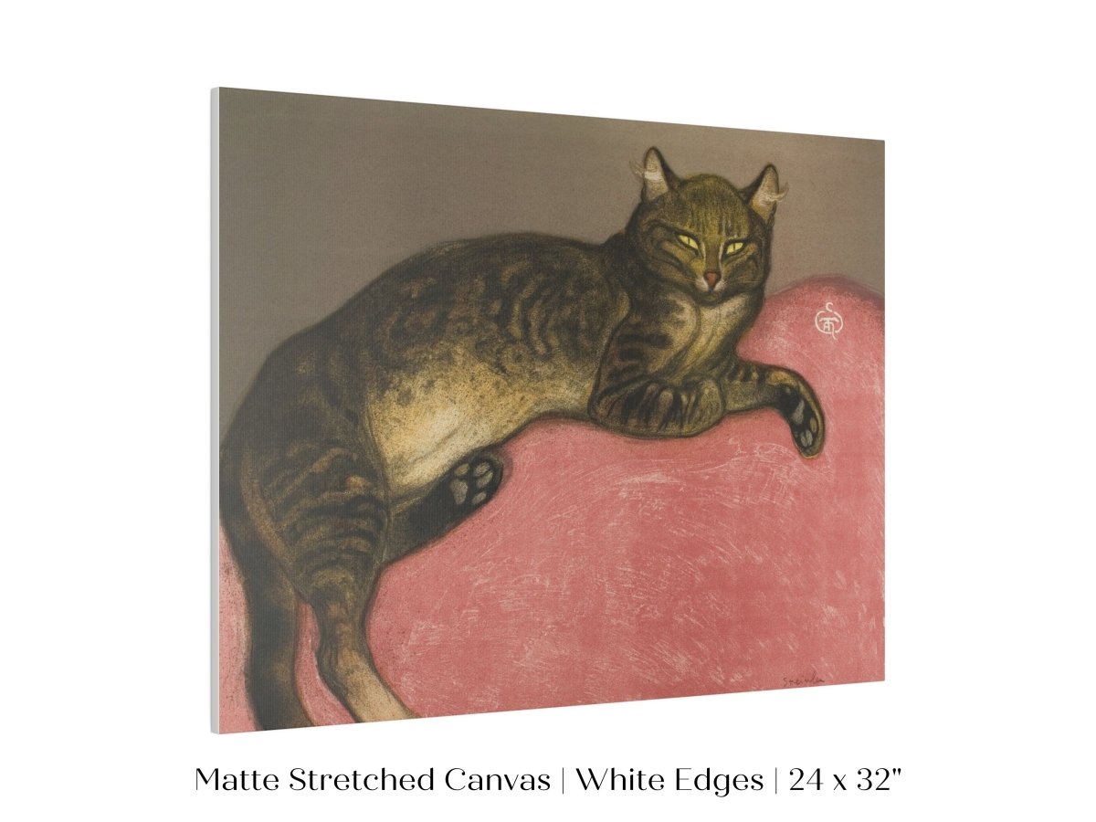 Cat on a Cushion | P330 - Single Art Prints - Piccolo Fiore Prints