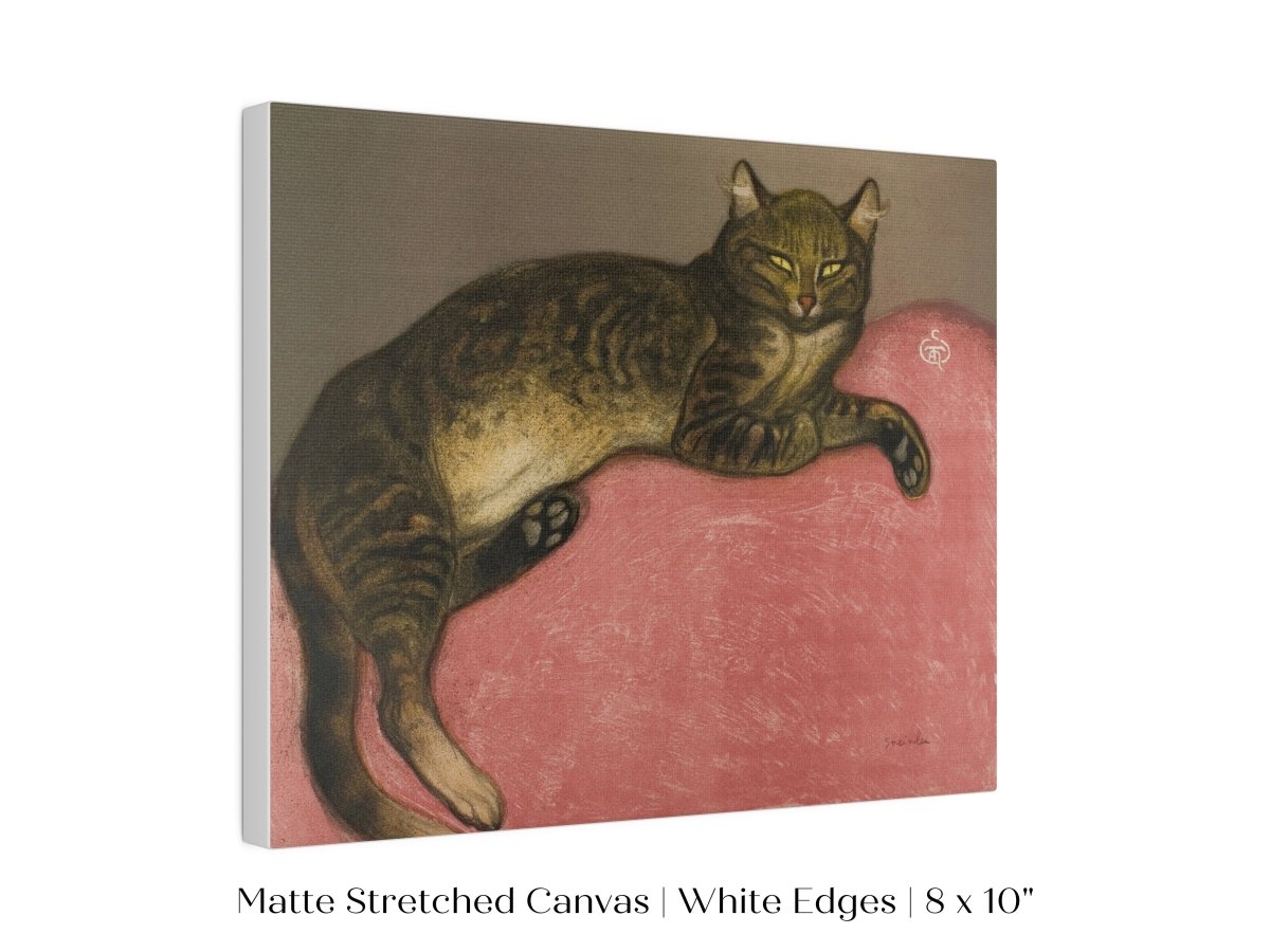 Cat on a Cushion | P330 - Single Art Prints - Piccolo Fiore Prints