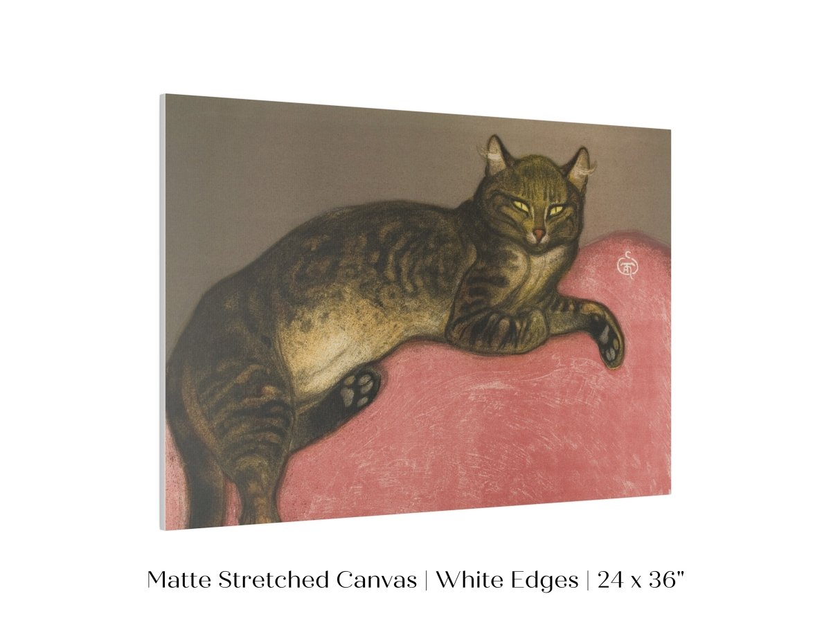 Cat on a Cushion | P330 - Single Art Prints - Piccolo Fiore Prints