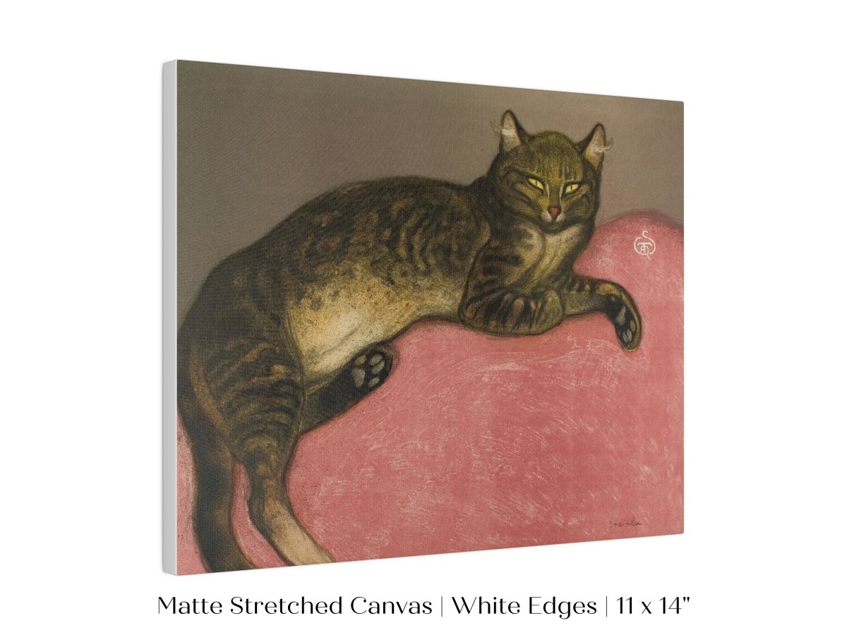 Cat on a Cushion | P330 - Single Art Prints - Piccolo Fiore Prints