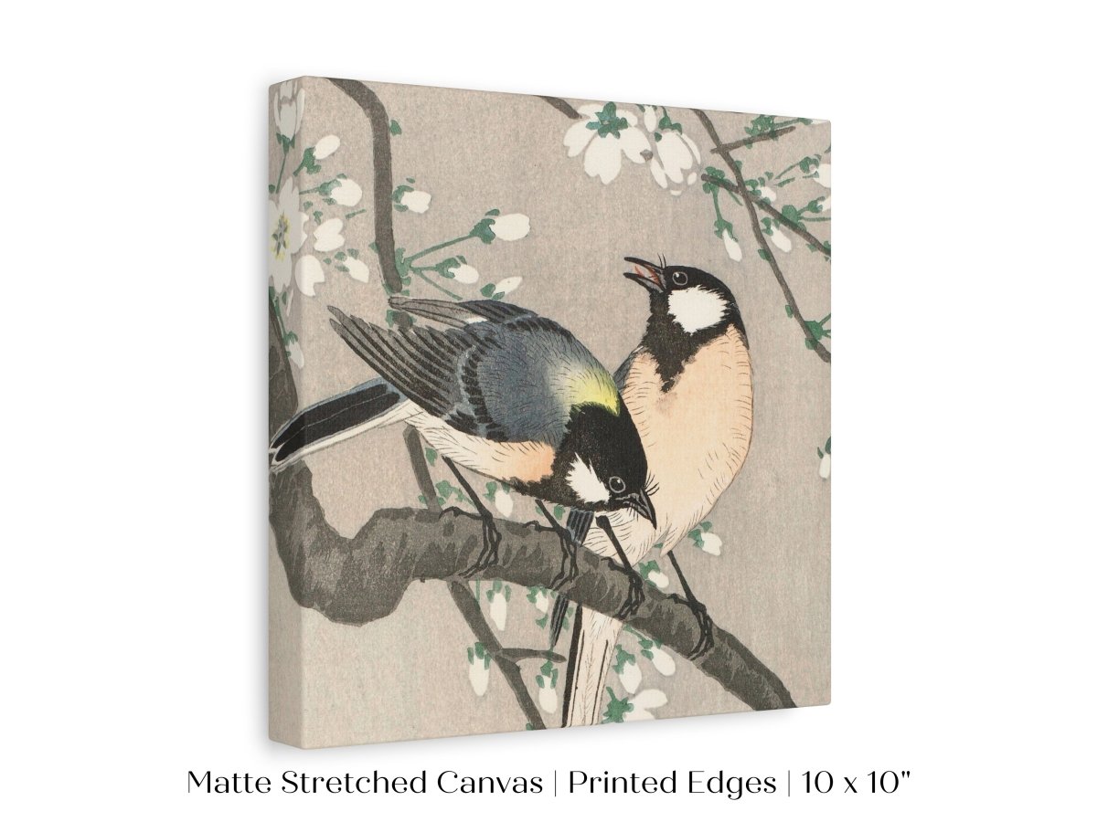 Cherry Branch | Vintage Japanese Art | P279 - Single Square Art Prints - Piccolo Fiore Prints
