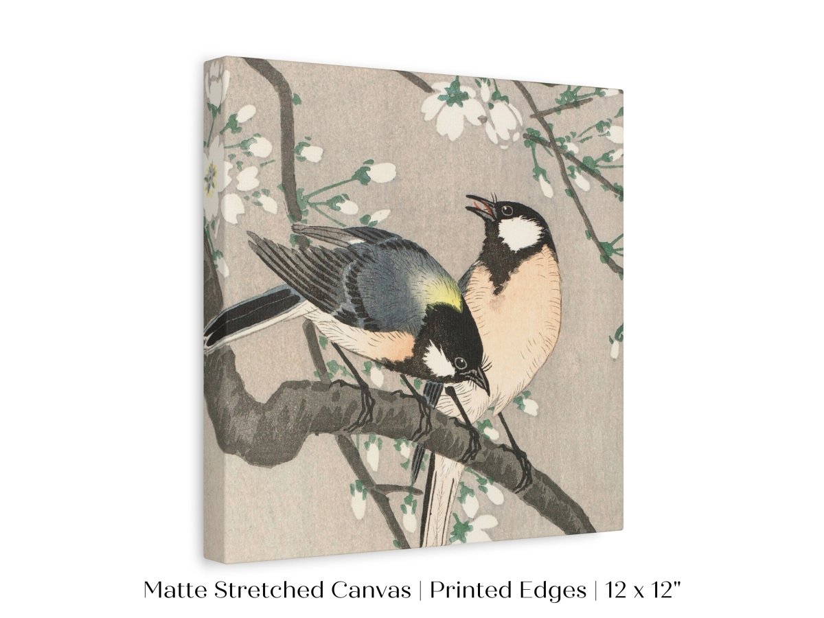 Cherry Branch | Vintage Japanese Art | P279 - Single Square Art Prints - Piccolo Fiore Prints